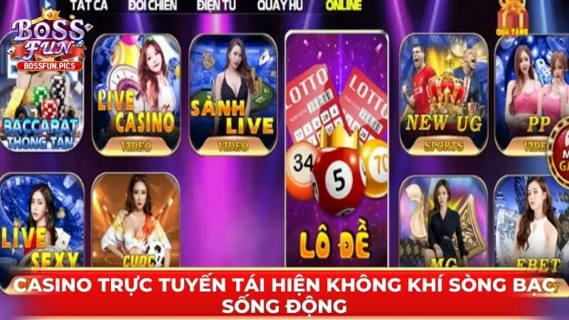 Casino trực tuyến tái hiện không khí sòng bạc sống động Casino trực tuyến tái hiện không khí sòng bạc sống động